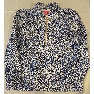 Lilly Pulitzer Cabello Half-Zip‎ Popover, Twisted Up Girls Size 8-10